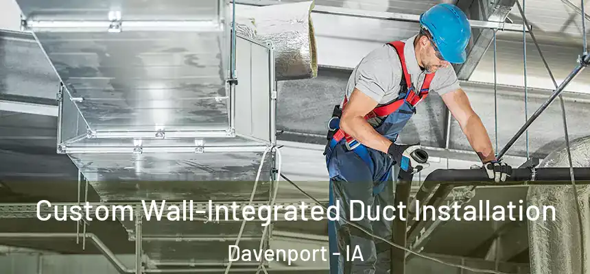  Custom Wall-Integrated Duct Installation Davenport - IA